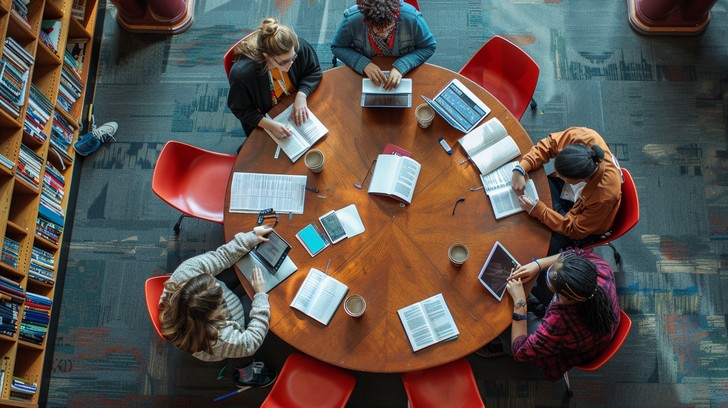 Free Focused Group Study Image - Study, Group, Reading | Download at ...