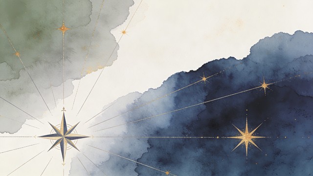 Free Direction Through Clarity Image - Watercolor, Compass, Minimalist ...