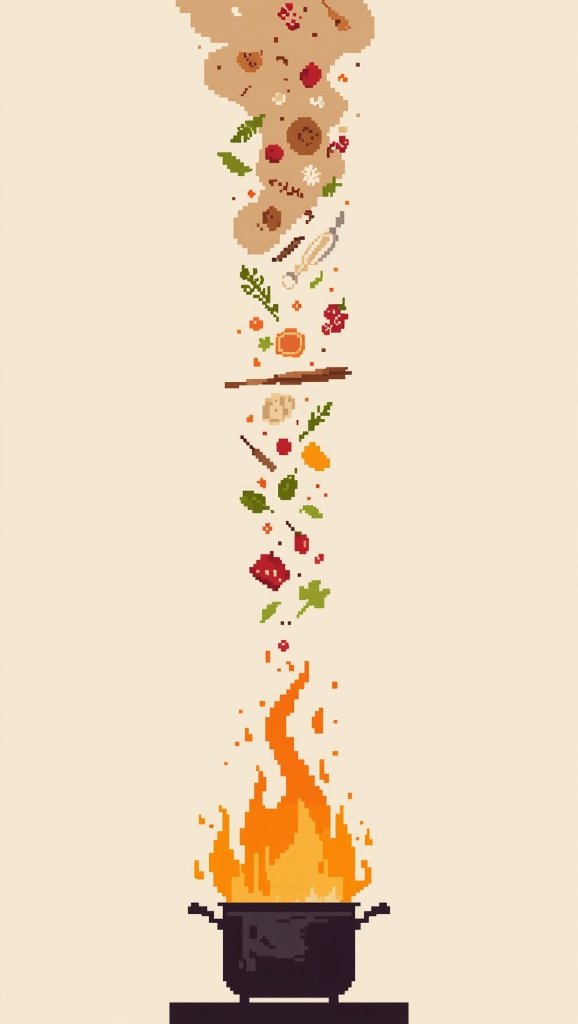 Free Pixel Kitchen Alchemy Photo - Cooking, Pixelart, Flame | Download ...