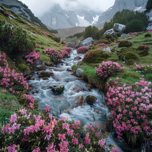 Free Blooming Mountain Stream Image - Stream, Mountain, Flowers ...