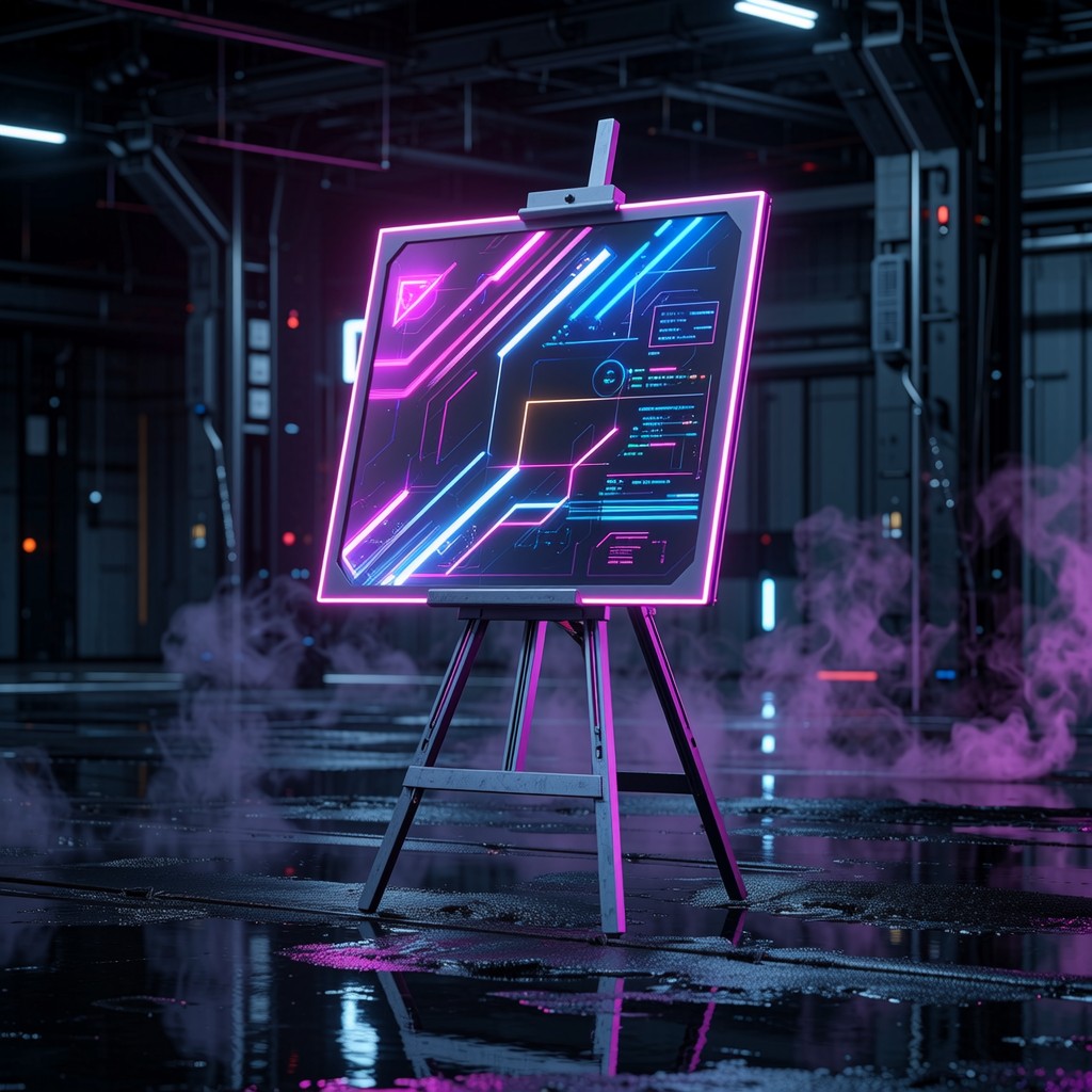 Free Cyberpunk Digital Easel Image - Cyberpunk, Futuristic, Neon ...