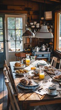 Rustic Breakfast Image Free Rustic Breakfast Table Image - Rustic, Breakfast, Table | Download ...