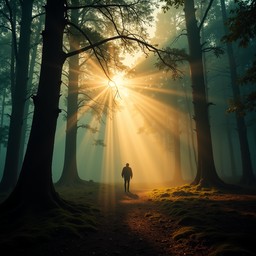 Free Forest light path Image - Forest, Sunbeams, Misty | Download at ...