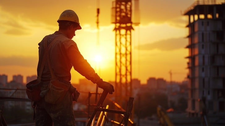 Free Sunset Construction Work Image - Sunset, Construction, Worker ...