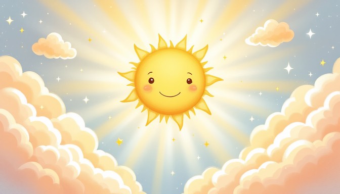 Free Smiling Sun Shines Image - Sunshine, Clouds, Sky | Download at ...