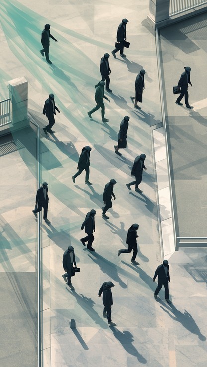 Photo inspiration: Fresh Look at Free Urban Movement Patterns Image Urban Silhouettes Pedestrians