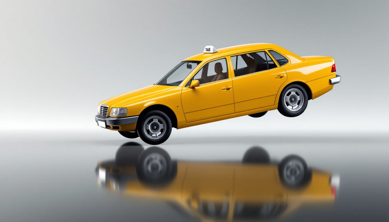 Free Floating Yellow Taxi Image - Taxi, Yellow, Floating | Download at ...