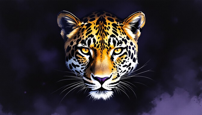 Free Mysterious Leopard Gaze Image - Leopard, Watercolor, Wildlife ...