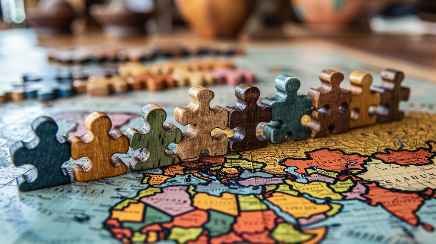 Free Jigsaw Map Puzzle Image | Download at StockCake