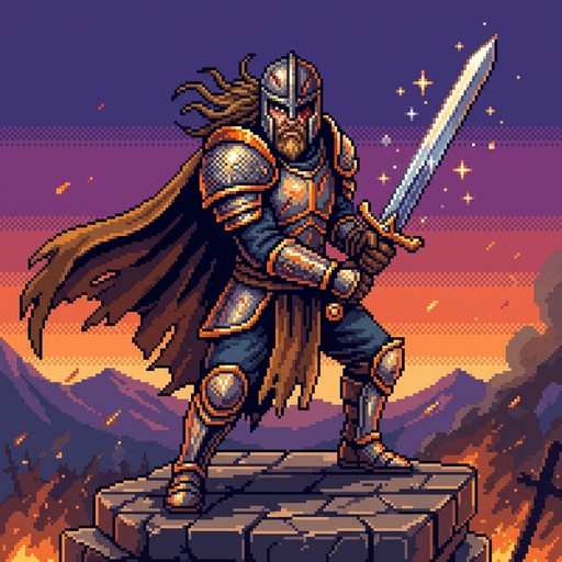 Free Pixel Knight Rising Image - Pixel, Warrior, Knight | Download at ...