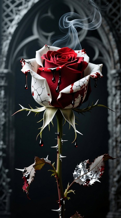 Free Bleeding Rose Withers Image - Rose, Gothic, Thorns | Download at ...