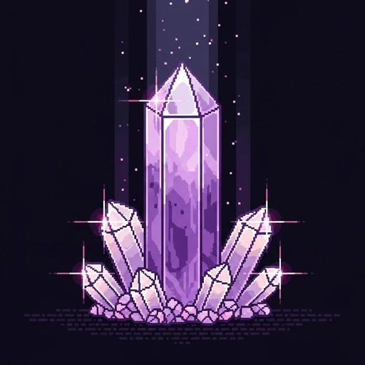 Free Glowing Crystal Beacon Image - Crystal, Amethyst, Pixel | Download ...