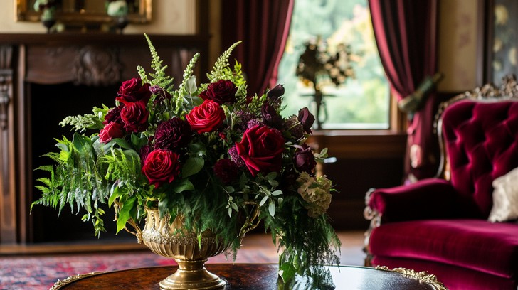 Free Elegant Rose Arrangement Image - Roses, Bouquet, Table | Download ...