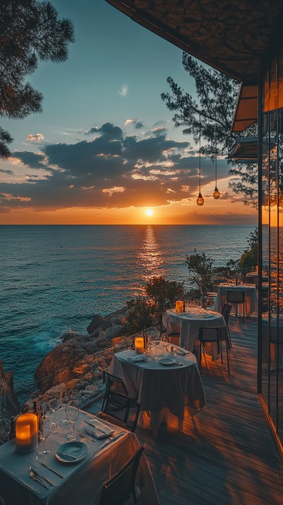 Image showcasing Free Beachside Dining Elegance Image - Beach, Sunset, Dining | Download ...