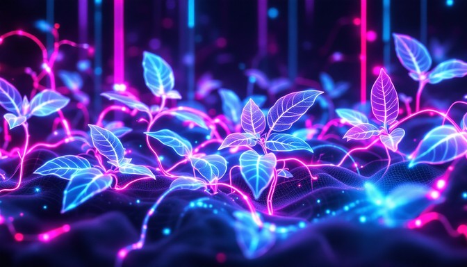 Free Neon Botanical Dreams Image - Cyberpunk, Botanical, Neon ...