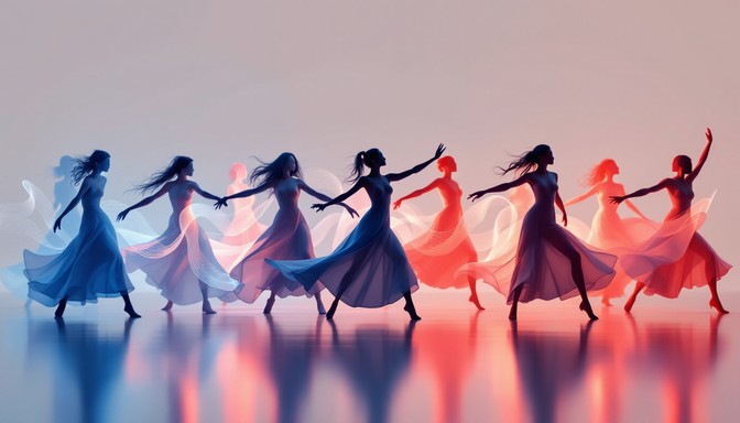 Dance Flow Background Free Gradient Dance Flow Image - Dancers, Silhouettes, Flow | Download ...