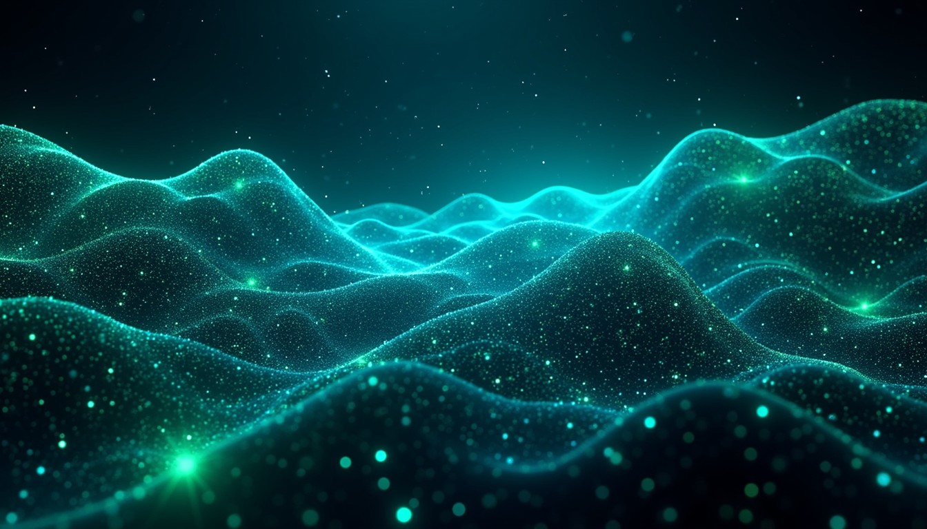 Free Digital Wave Landscape Image - Digital, Waves, Teal | Download at ...