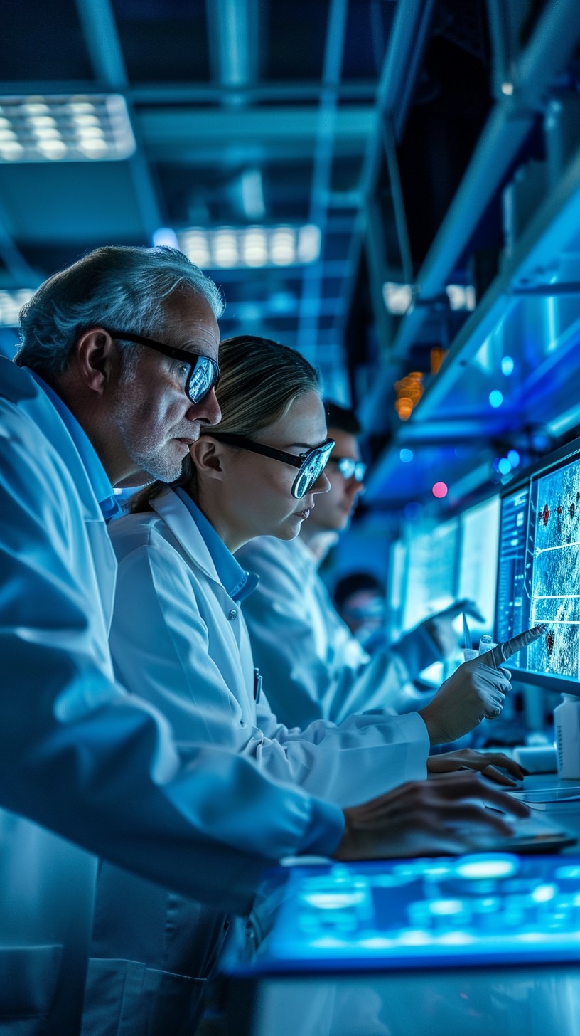 Free Scientists Analyzing Data Image - Scientists, Laboratory, Data ...