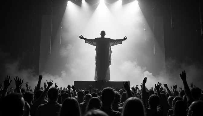 Free Commanding The Crowd Image - Silhouette, Performance, Dramatic ...