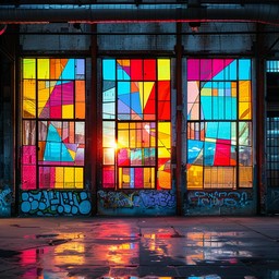 Free Colorful Window Art Image - Colorful, Art, Window | Download at ...