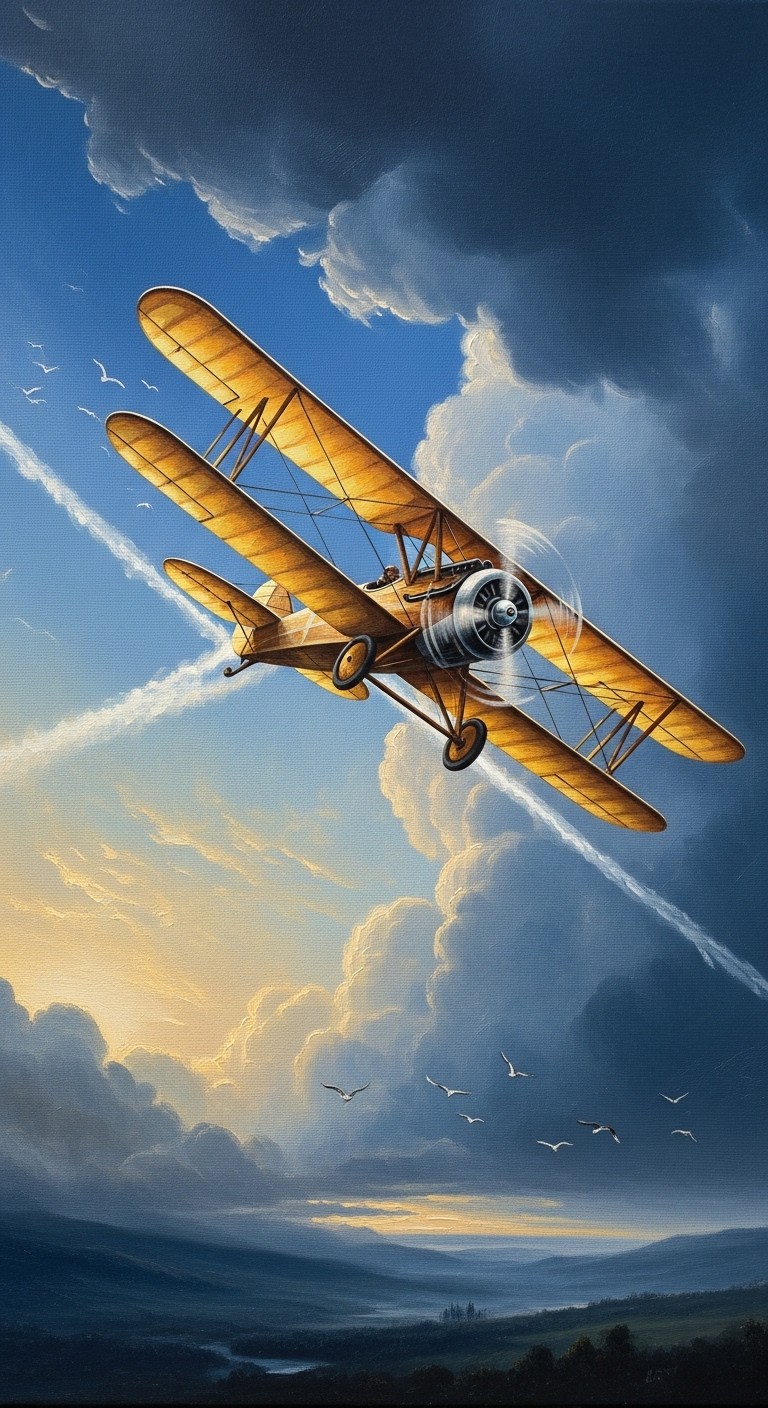Free Biplane Climbs Skyward Photo - Biplane, Airplane, Aircraft ...