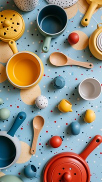Free Colorful Kitchenware Collection Image - Kitchenware, Colorful ...