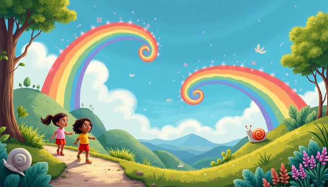 Free Magical Rainbow Journey Image - Rainbow, Children, Fantasy ...