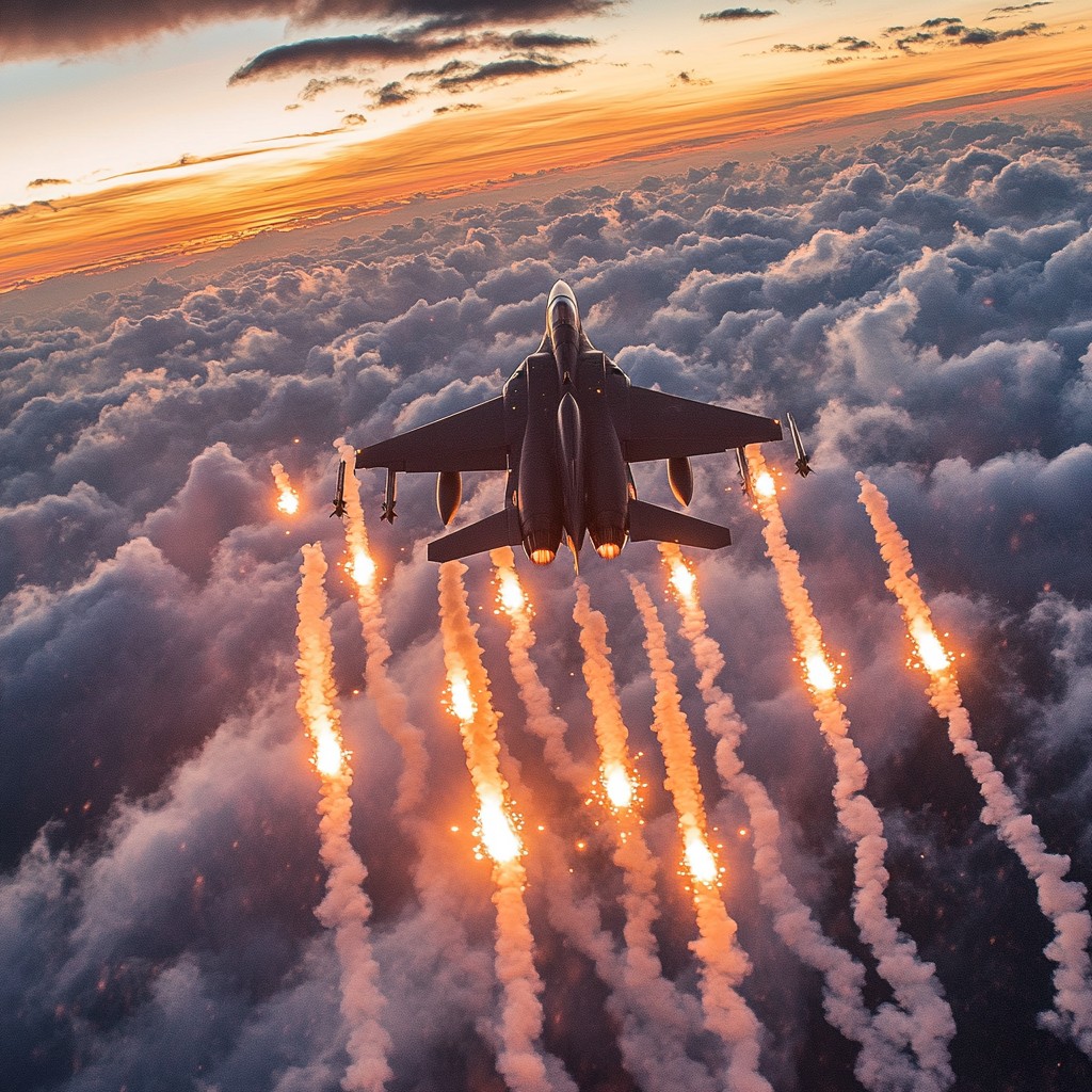 Free Jet Flare Launch Image - Jet, Flares, Sunset | Download at StockCake