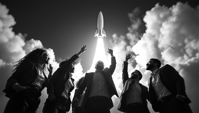 Free Team Launch Success Image - Teamwork, Business, Rocket | Download ...