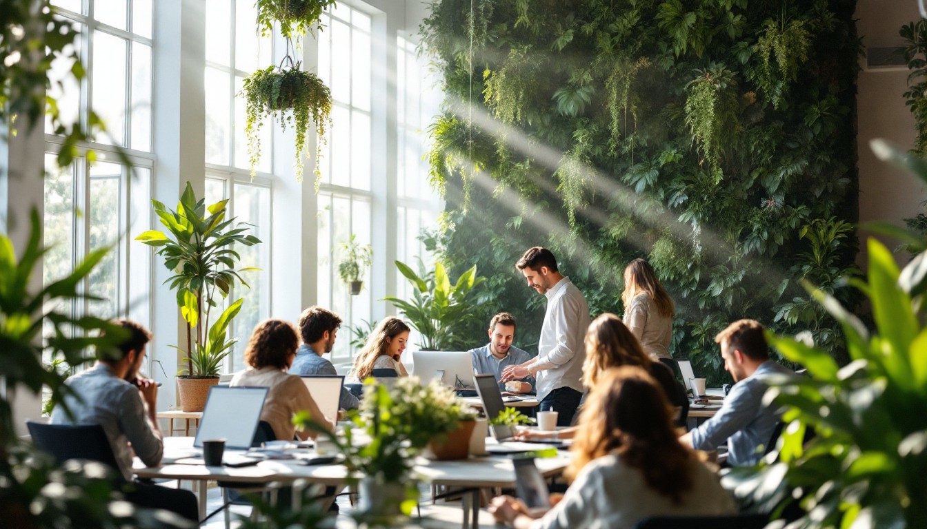 Free Nature Meets Work Image - Biophilic, Sustainable, Modern ...