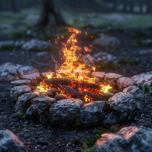 Exploding Rocks Campfire Free Campfire at Dusk Image - Fire, Campfire, Forest | Download at ...