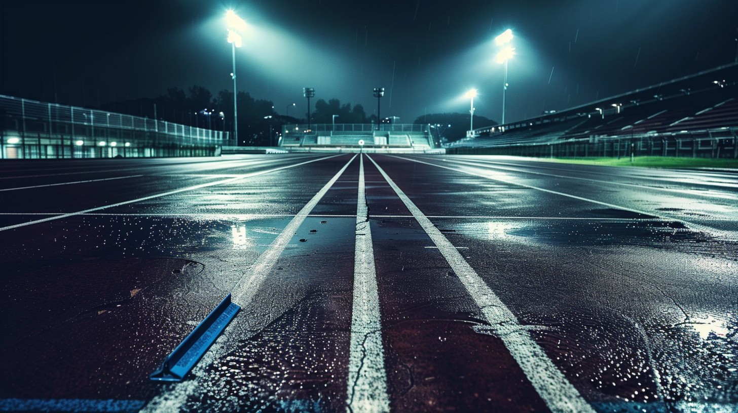 Download Rainy track night Image - Rain, Track, Night | StockCake