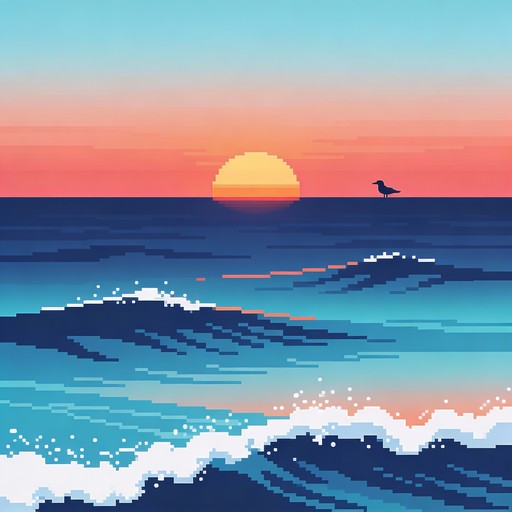 Free Pixel Ocean Sunset Image - Seascape, Sunset, Ocean | Download at ...