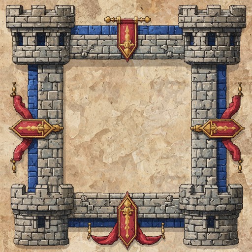 Download Medieval Castle Frame Image - Medieval, Castle, Pixel | StockCake