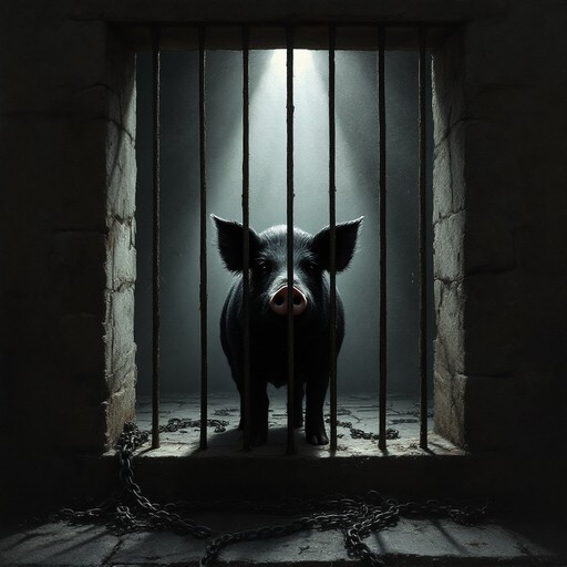 Shadow Behind Pbars Download Imprisoned Gothic Creature Stock Images for Free | StockCake