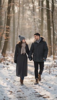 Cold Spring Romantic Free Winter Romance Blooms Image - Winter, Couple, Snow | Download at ...