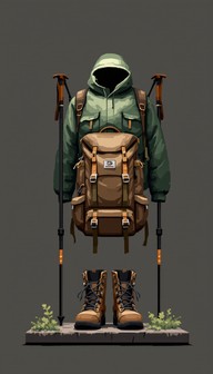Backpacking Gear Visual Free Adventure Gear Display Image - Hiking, Backpack, Boots | Download ...