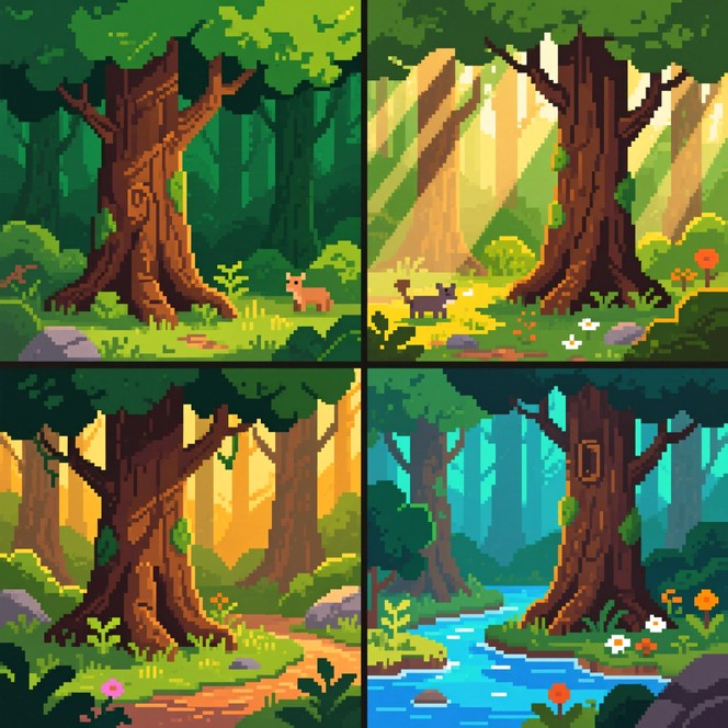 Free Seasonal Forest Pixels Image | Download at StockCake