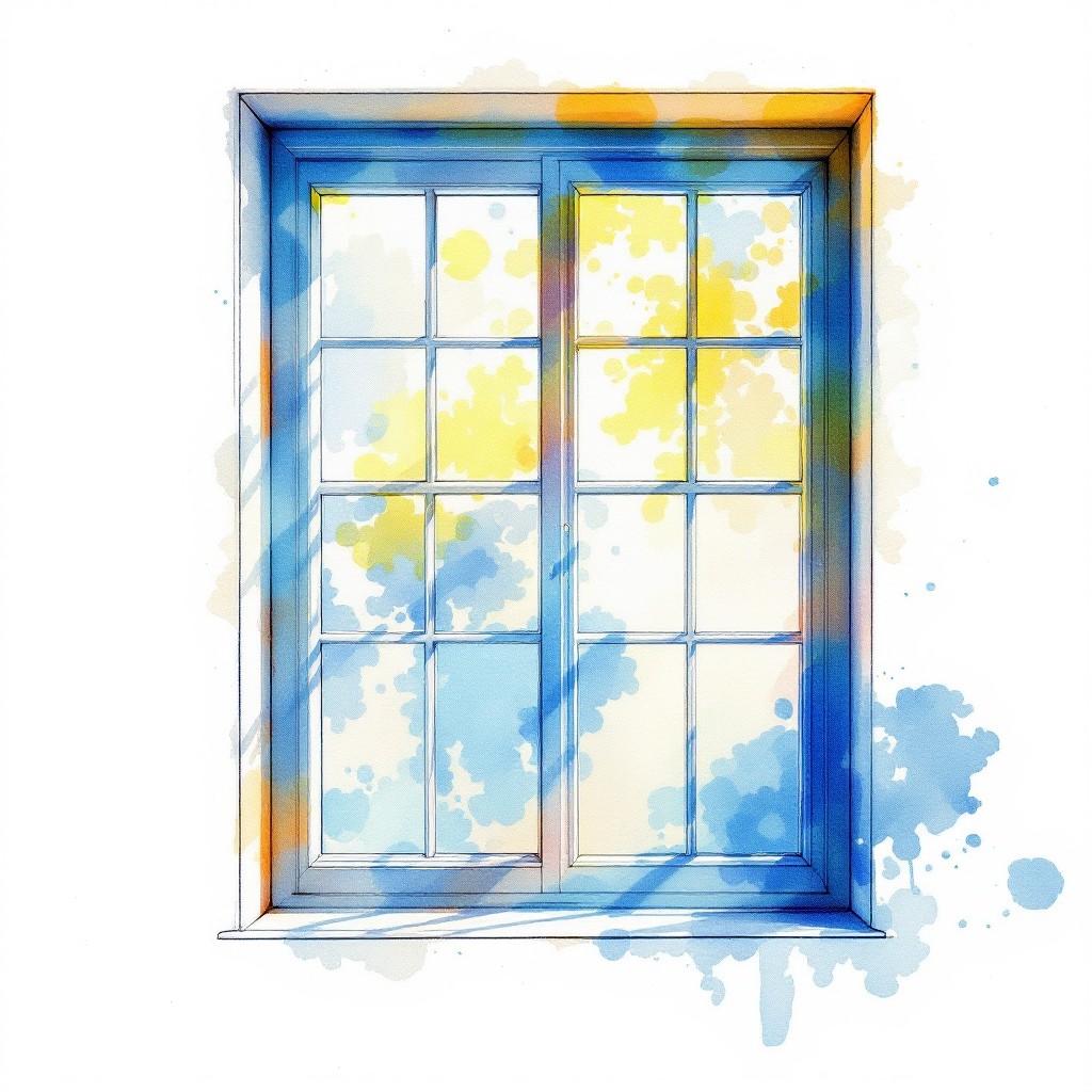 Free Window Frame Free Sunlit Window Frame Image - Window, Frame, Watercolor | Download ...