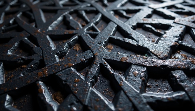 Free Hammered Metal Pattern Image - Metalwork, Geometric, Bronze ...