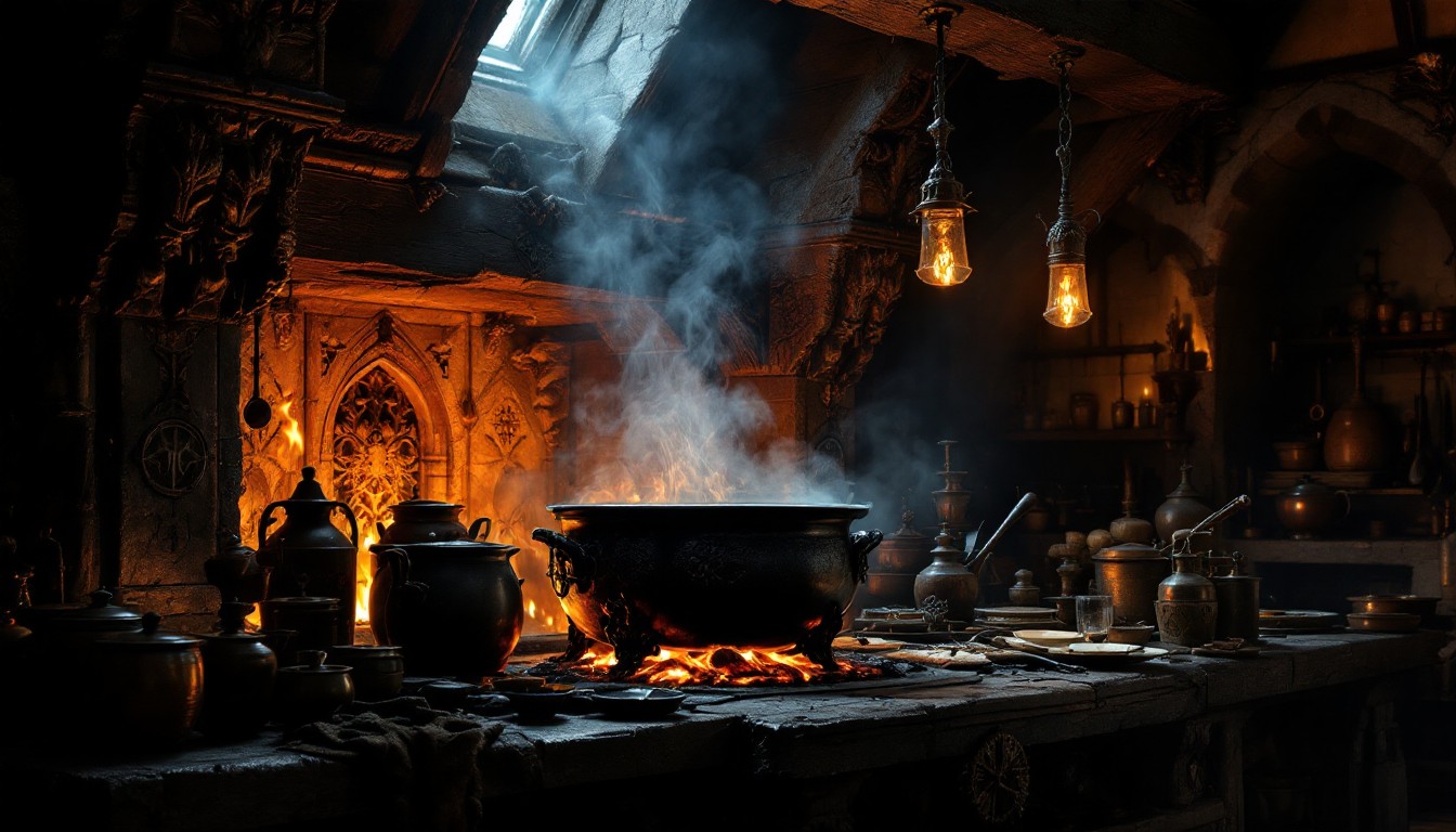 Free Medieval Kitchen Magic Image - Medieval, Gothic, Cauldron ...