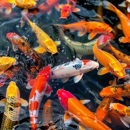 Free Colorful Koi Pond Image - Koi, Fish, Pond | Download at StockCake