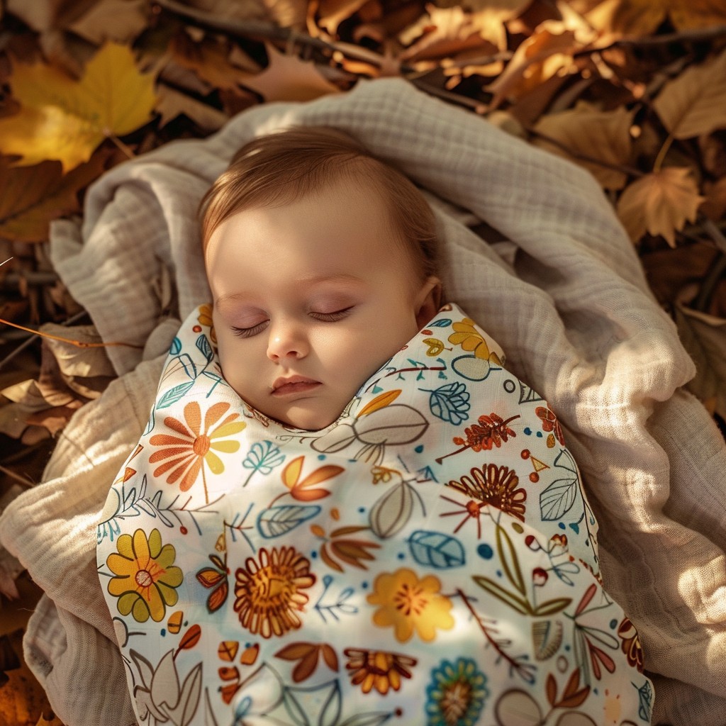 Free Peaceful Autumn Nap Image - Baby, Autumn, Leaves | Download at ...