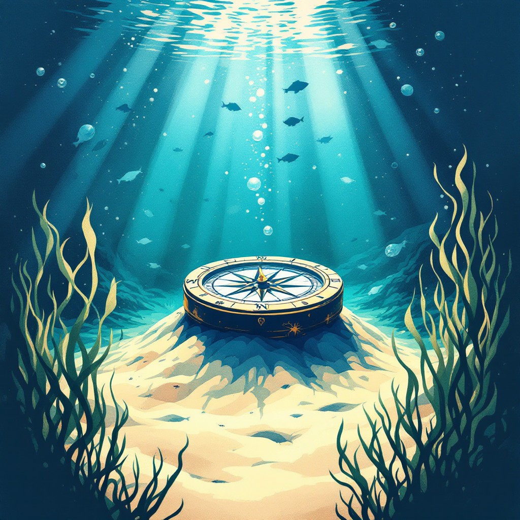 Free Underwater Compass Mystery Photo - Underwater, Compass, Ocean ...