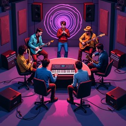 Free Digital Jam Session Image - Musicians, Pixel, Synthesizer ...