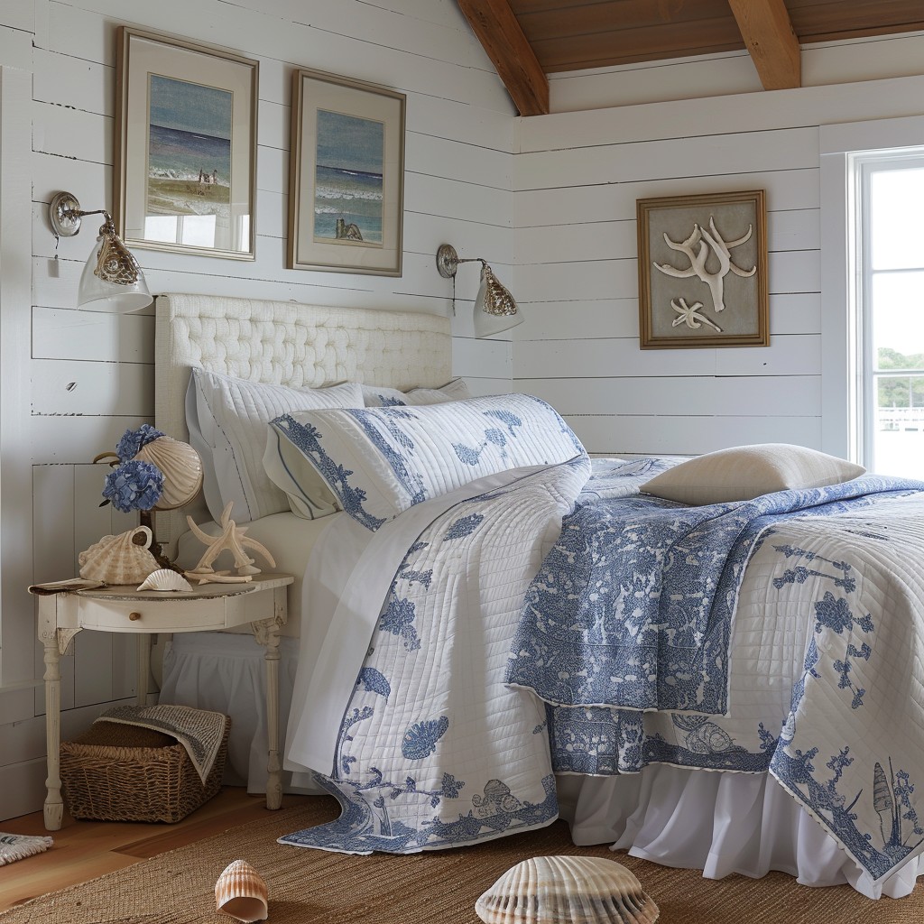 Free Cozy Coastal Bedroom Image - Bedroom, Coastal, Quilt | Download at ...