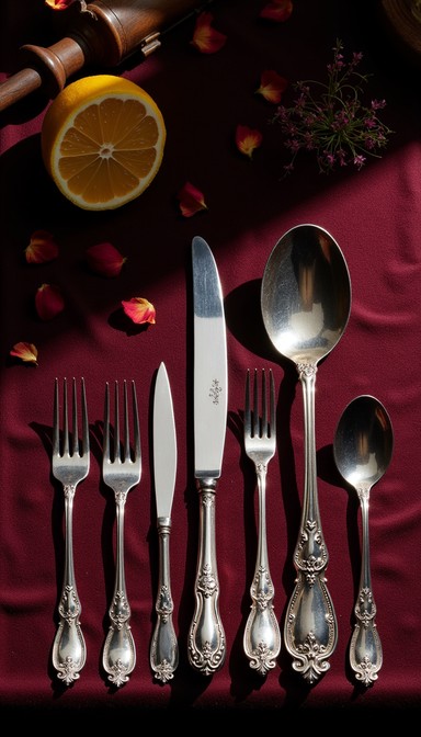 Free Elegant Silver Collection Image - Silverware, Cutlery, Antique ...