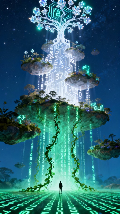 Free Binary Botanical Fusion Image - Digital, Botanical, Fusion ...