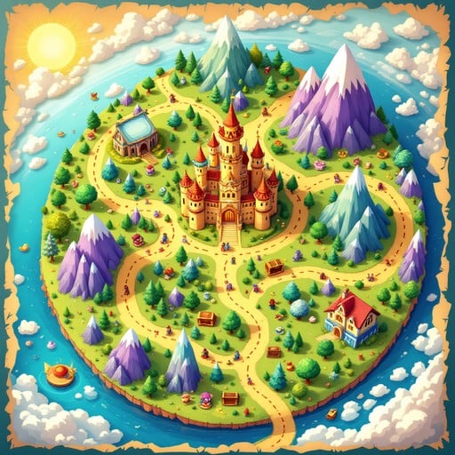 Free Magical Adventure Map Image | Download at StockCake