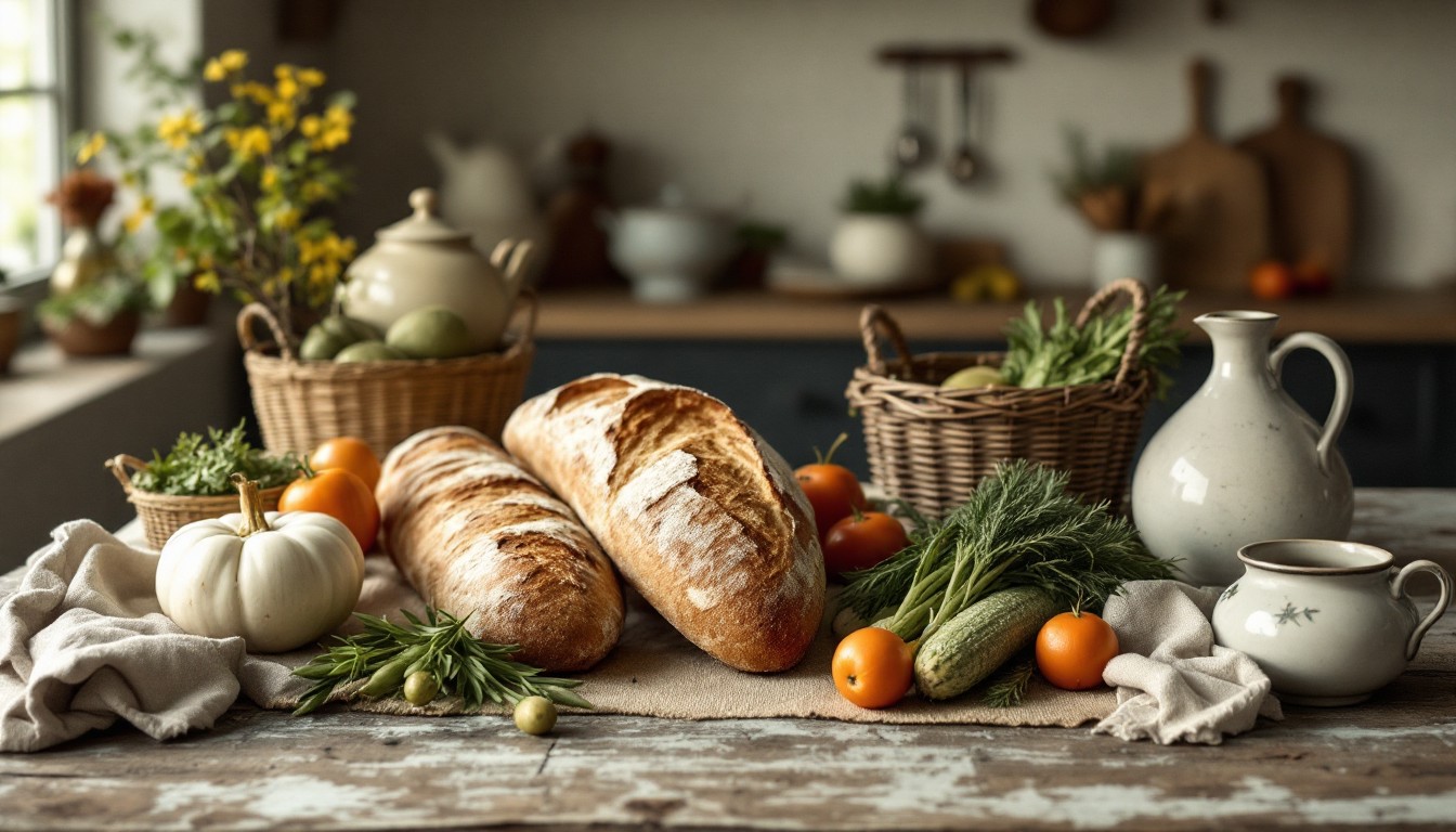 Free Rustic Bread Display Image - Bread, Vegetables, Vintage | Download ...